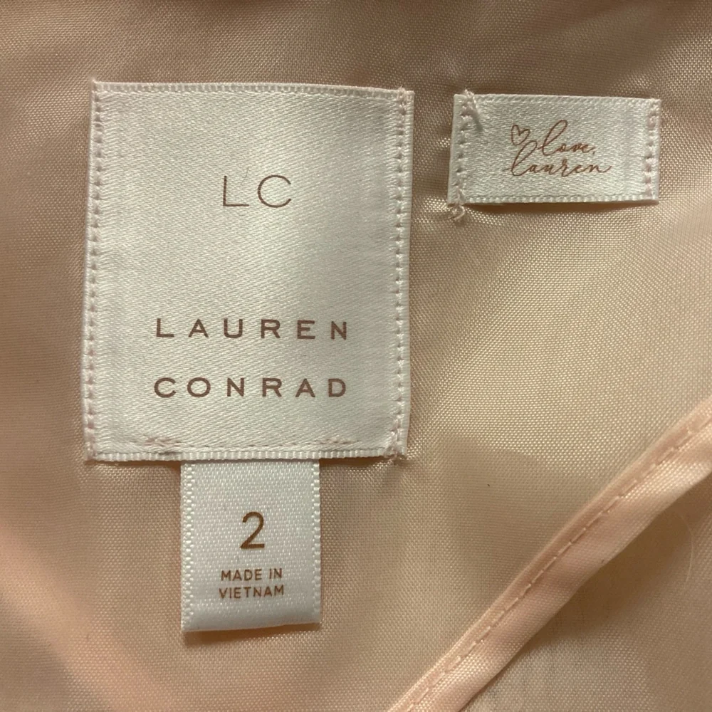 💛TODAY***$16***Lauren Conrad open cardigan pastel salmon fitted jacket like new - Picture 2 of 2